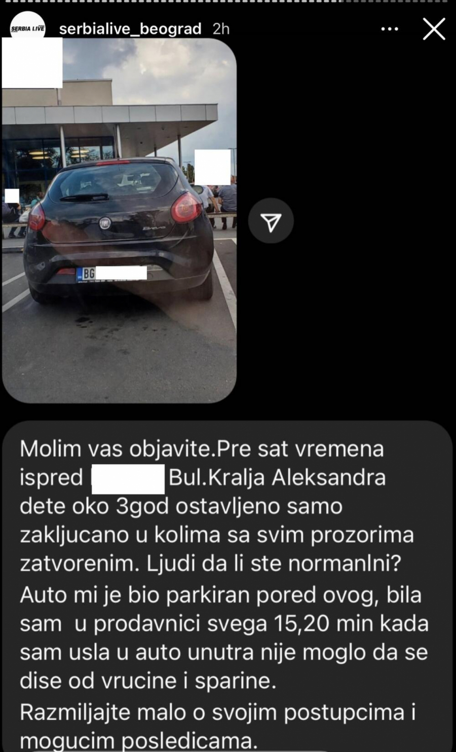 auto vrućina dete