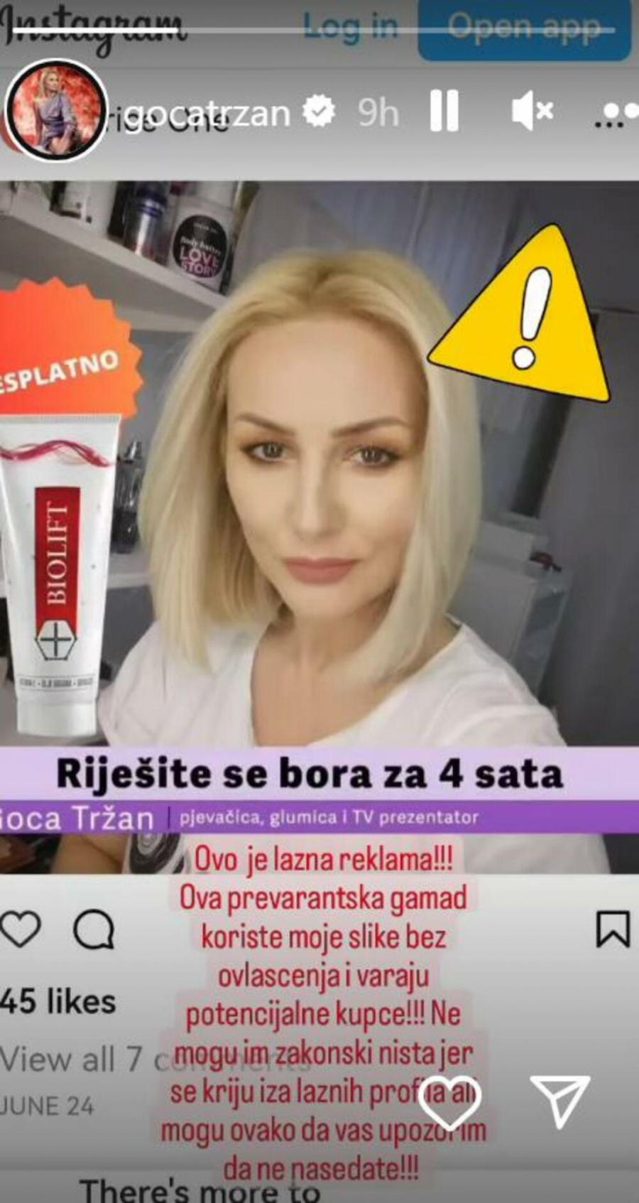 Goca Tržan žrtva prevare