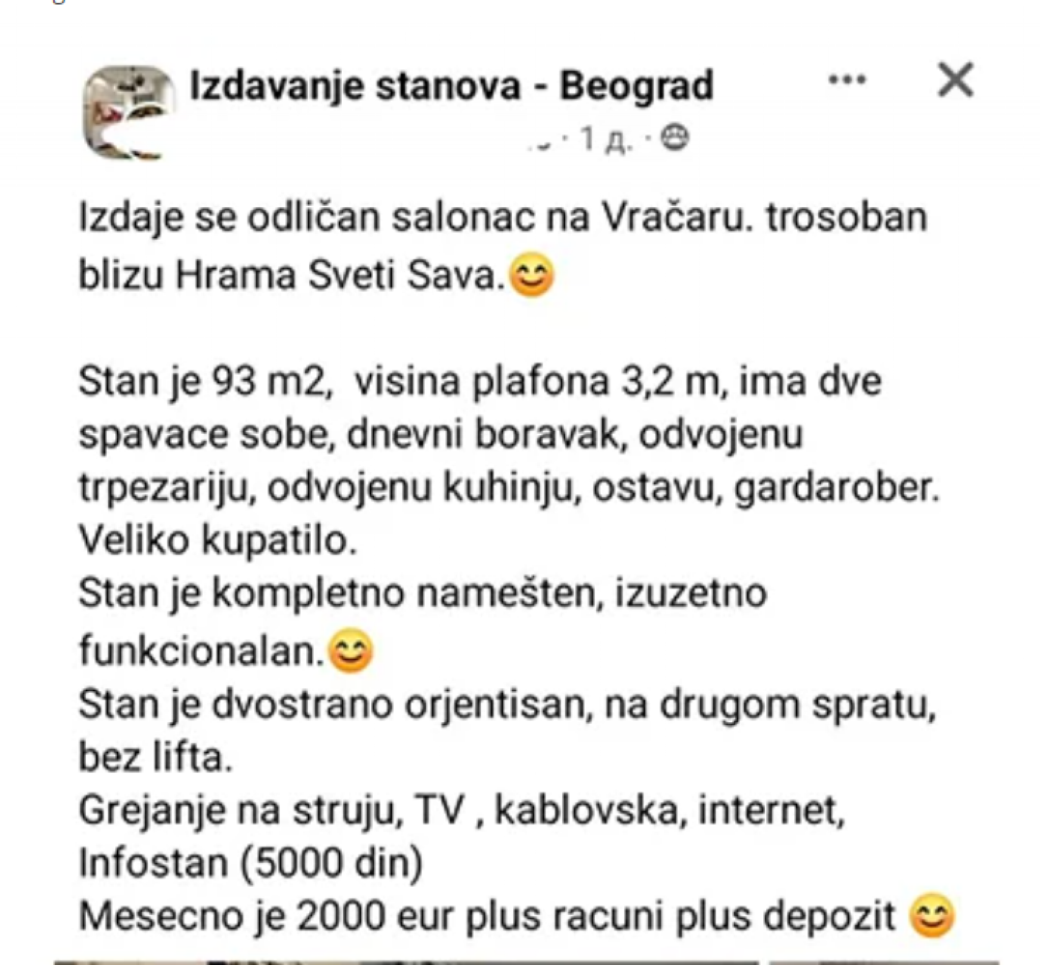 oglas za stan