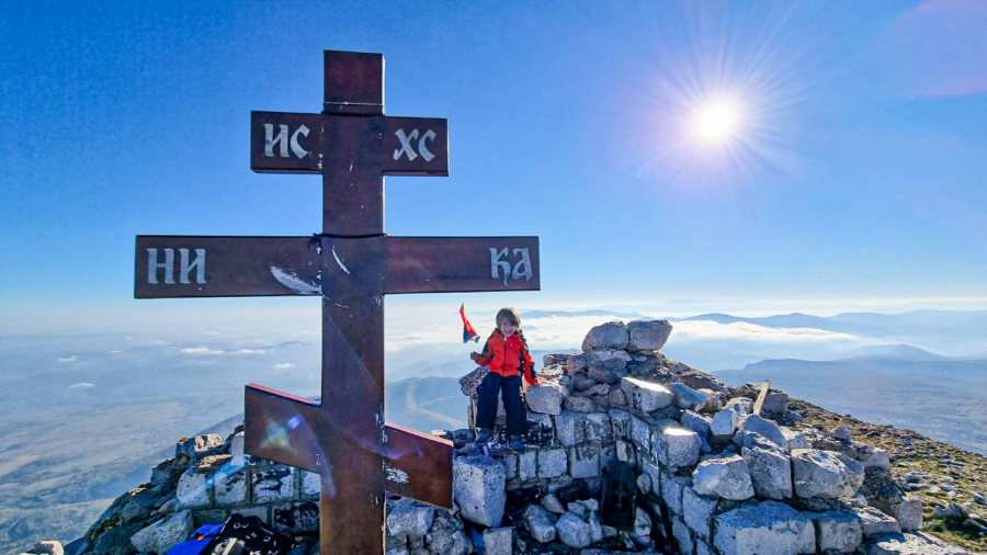 mali planinar na vrhu Kilimandžara