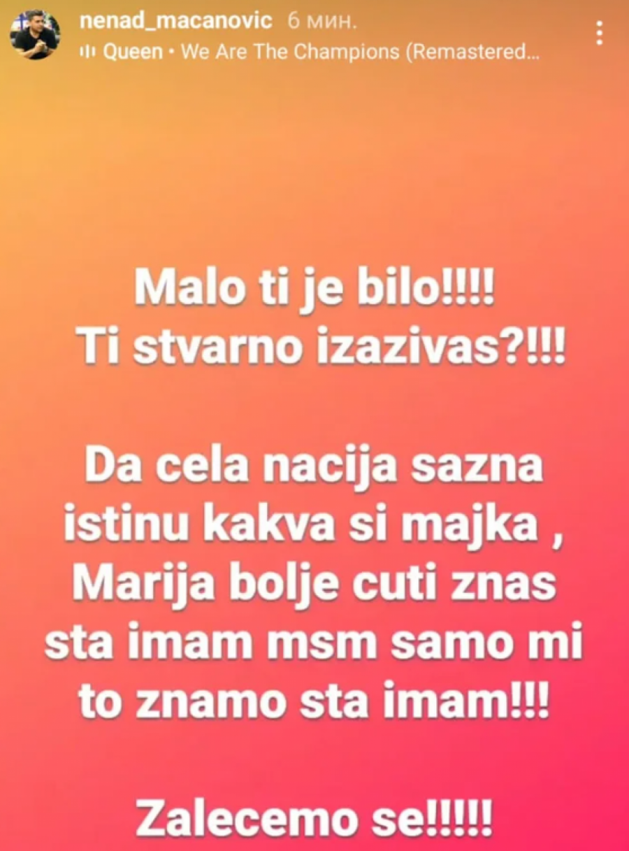 Bebica se obratio Mariji