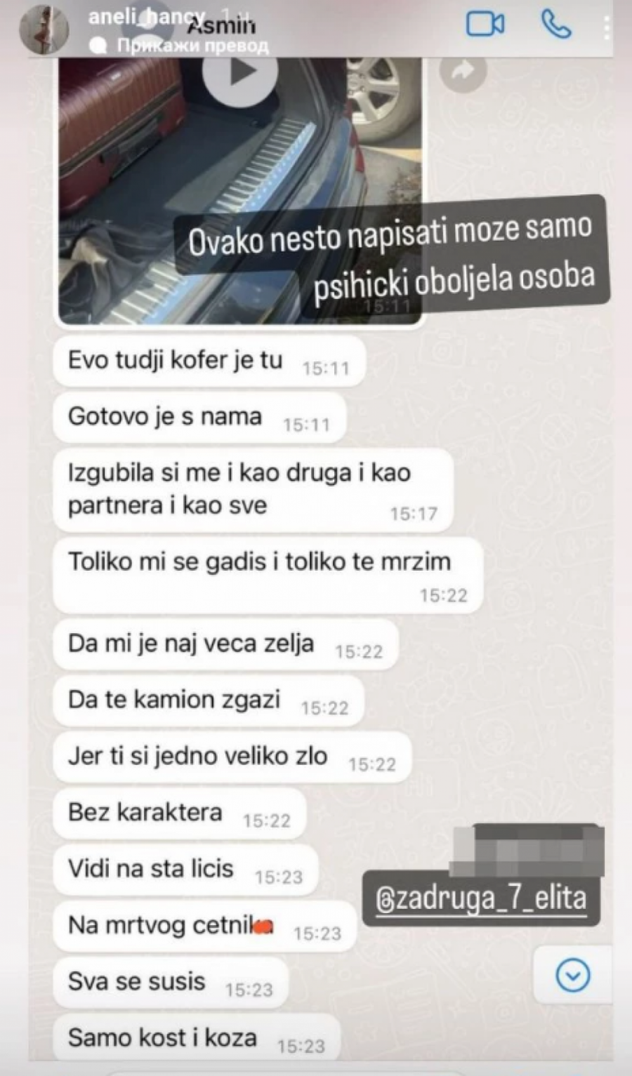 Privatna prepiska Aneli i Stanije