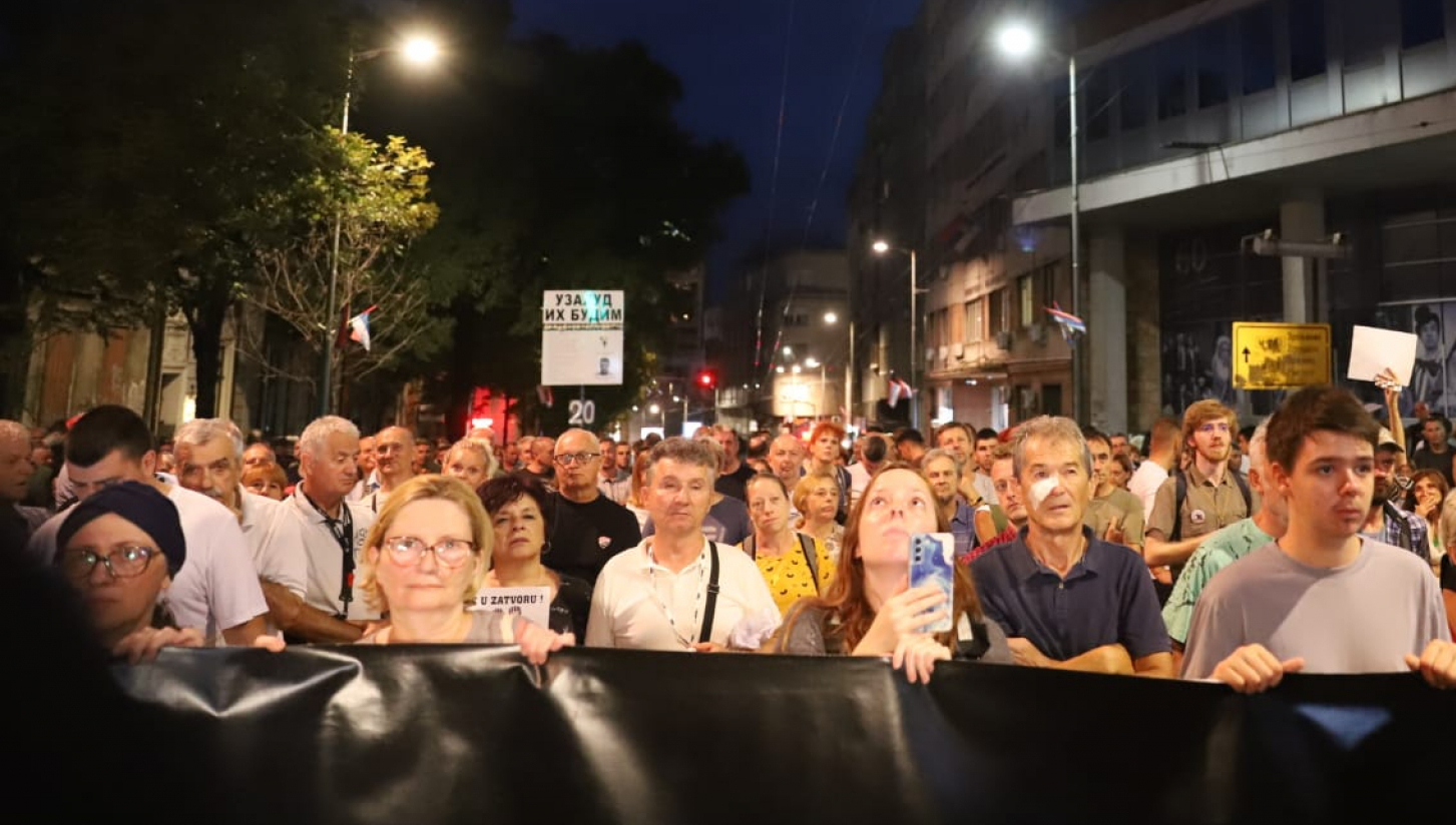 ZAVRŠEN 20. POLITIČKI PROTEST U BEOGRADU Političari Iz Dela Opozicije ...