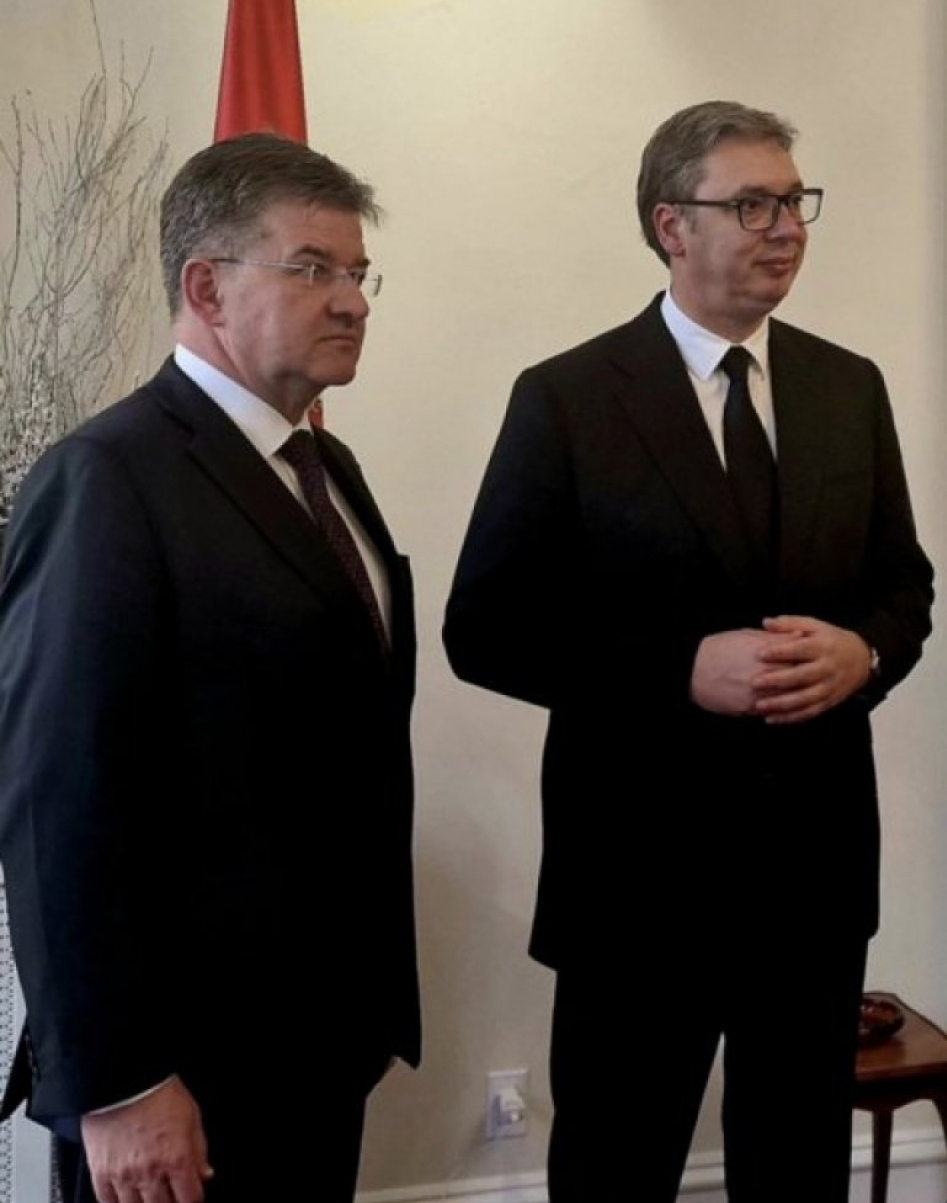 Aleksandar Vučić i Miroslav Lajčak