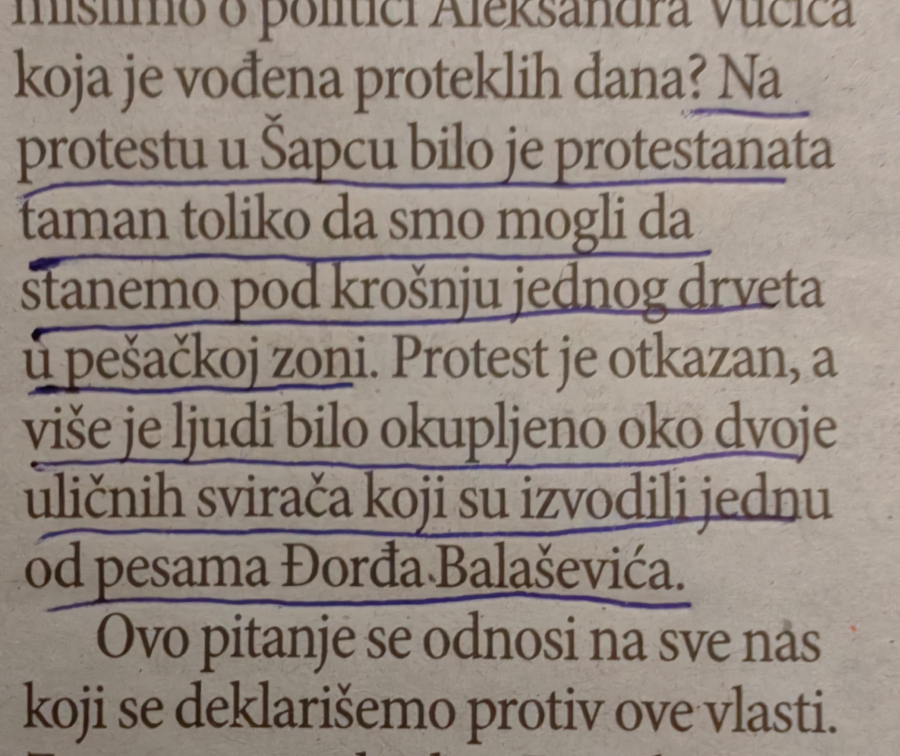 Kulačin u jučerašnjem Danasu