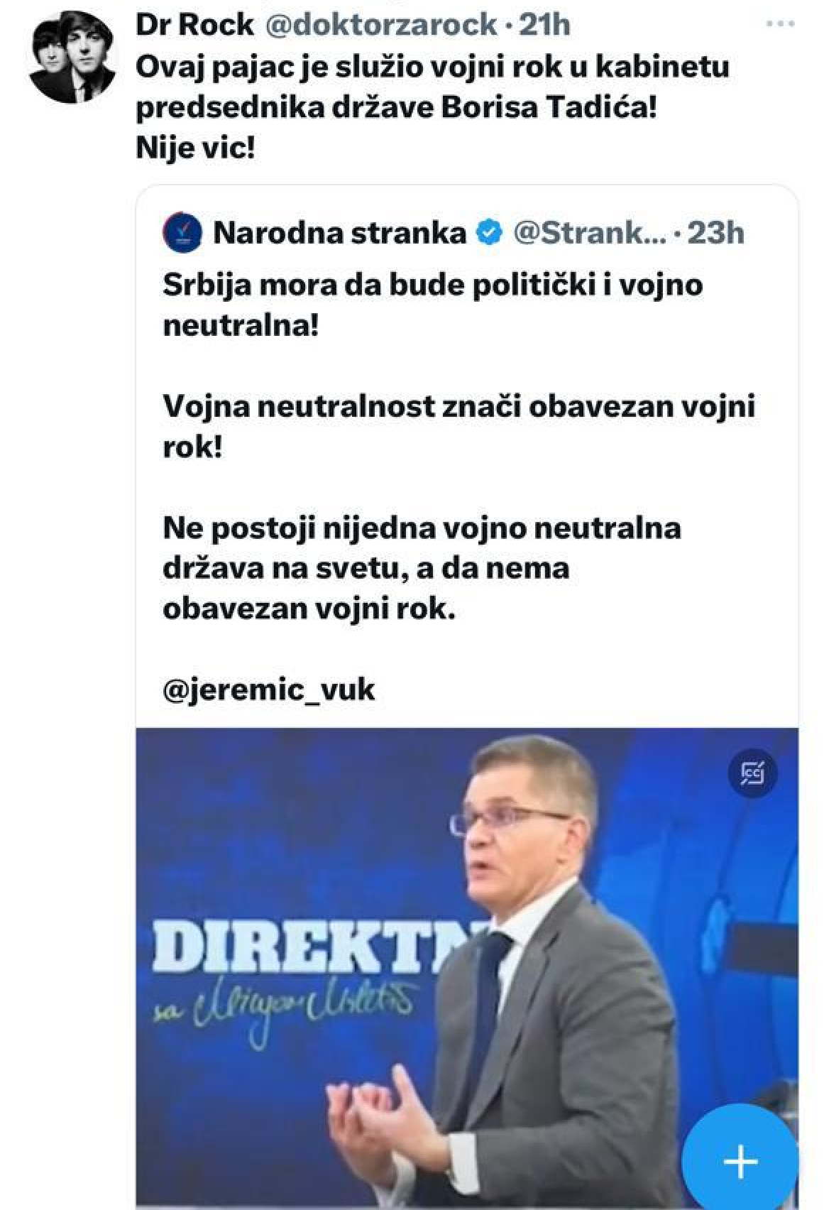 jeremić post