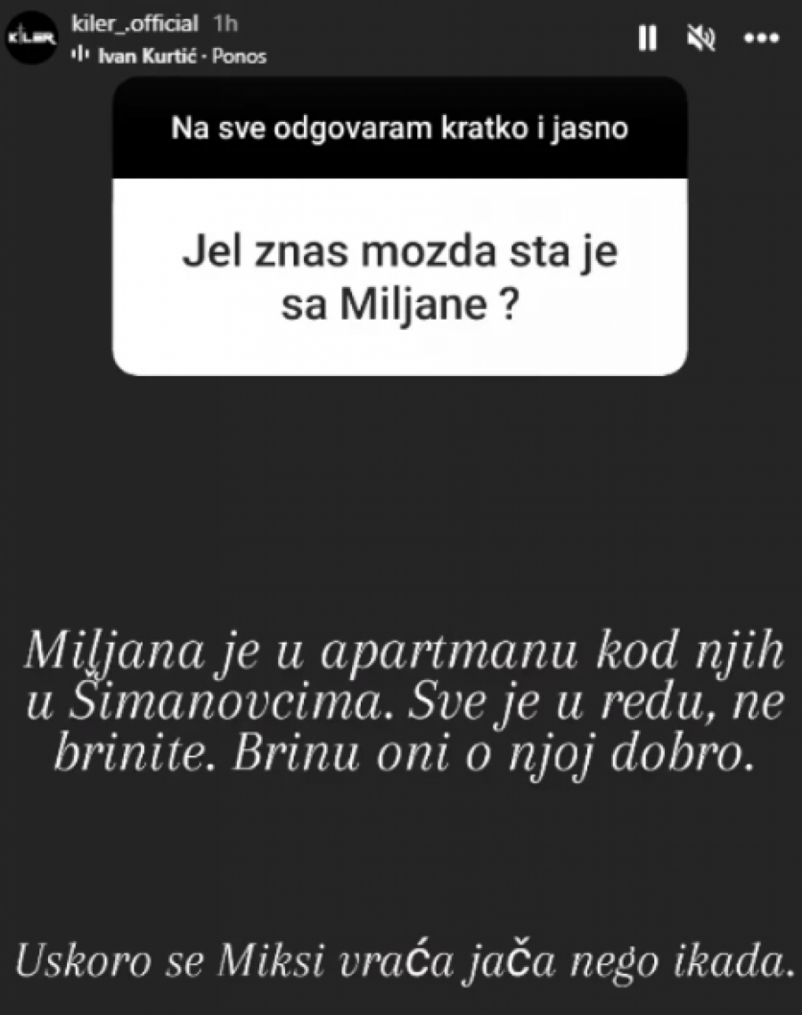 Evo gde se nalazi Miljana Kulić