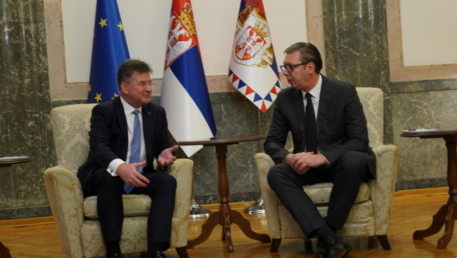 Aleksandar Vučić i Miroslav Lajčak