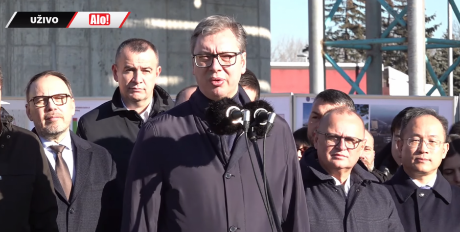 Predsednik Vučić obilazi završne radove na vijaduktu kod Vrbasa