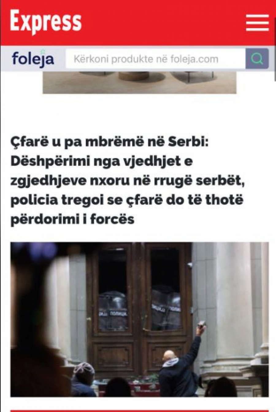 Albanci o protestima u Beogradu