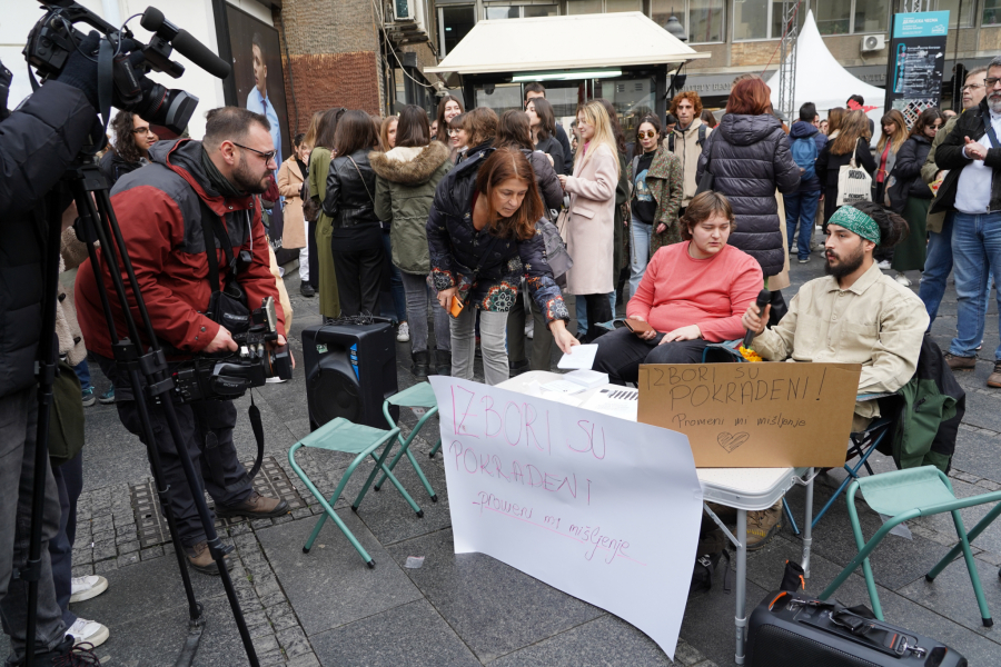 Protest aktivista u Beogradu