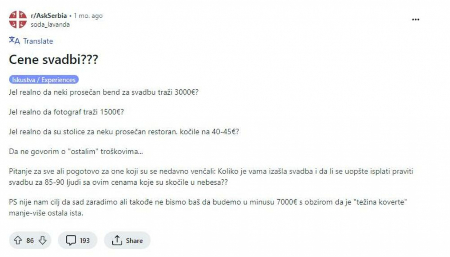 svadba za 1000 evra