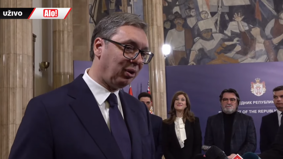 Prijem kod predsednika Vučića,  srpska deca iz Severne Makedonije u poseti Beogradu tokom Božića