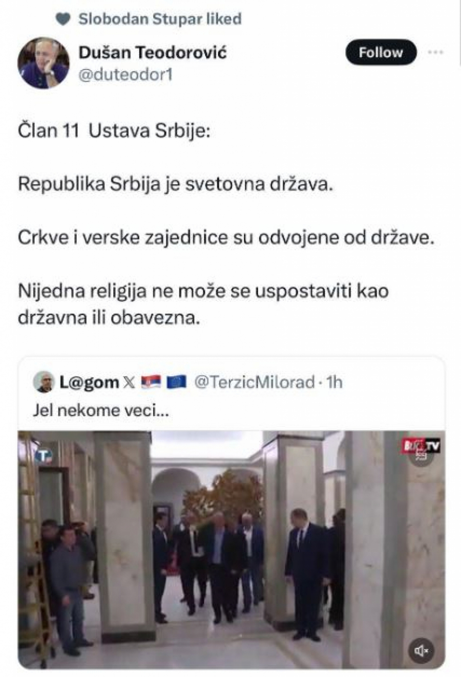 BRUKA! Ideolozi Opozicije Traže Da Se Kazni Vučić Jer Je Uneo Badnjak U ...