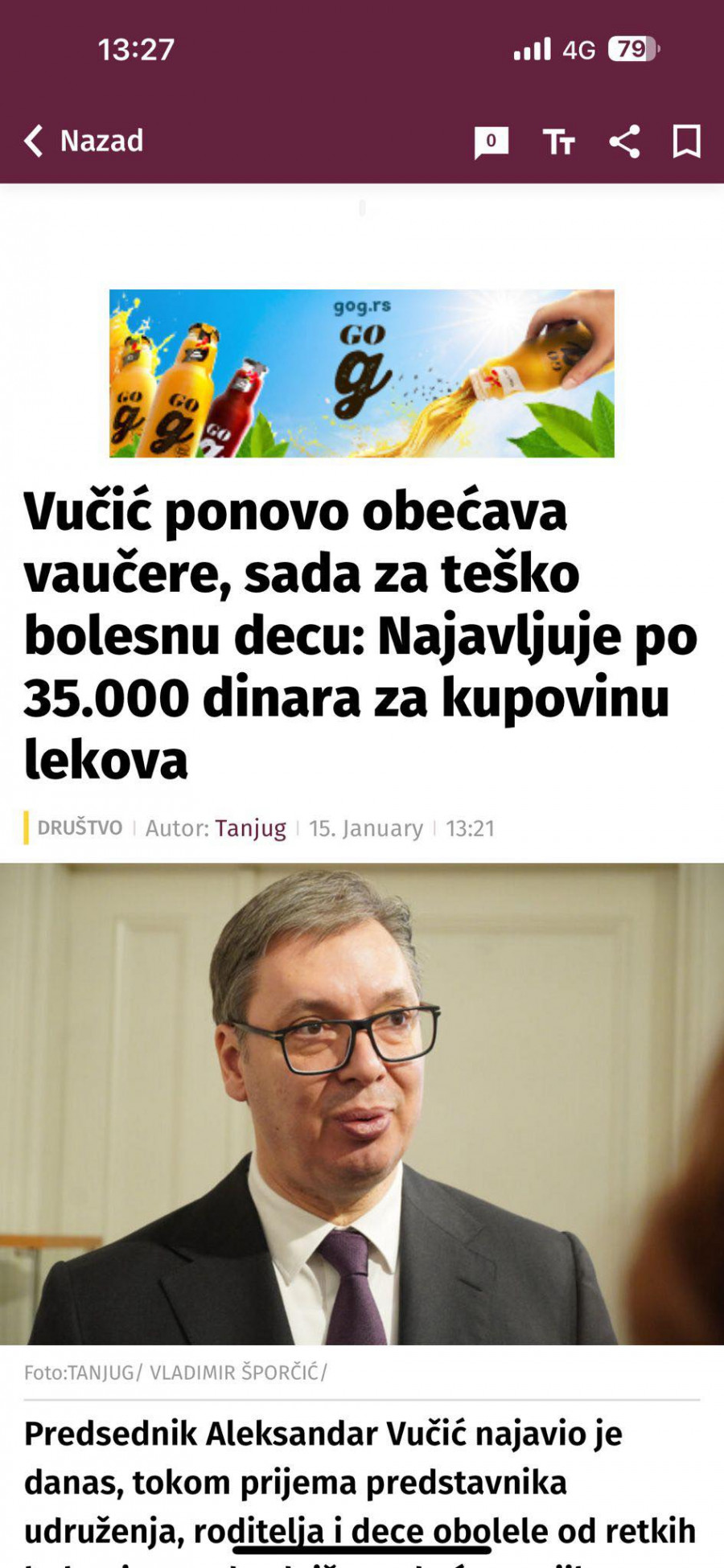 vučić nova