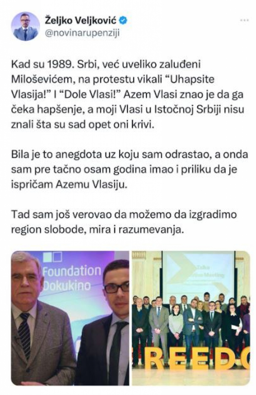 Željko Veljković i Azem Vlasi