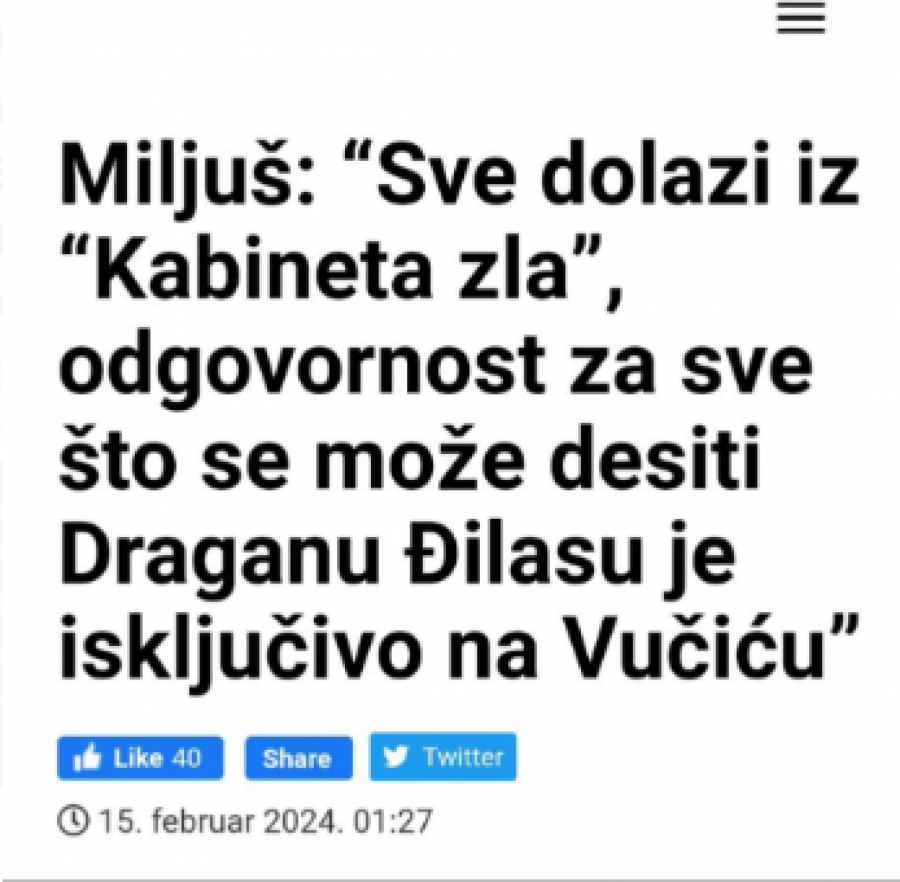 miljuš napad