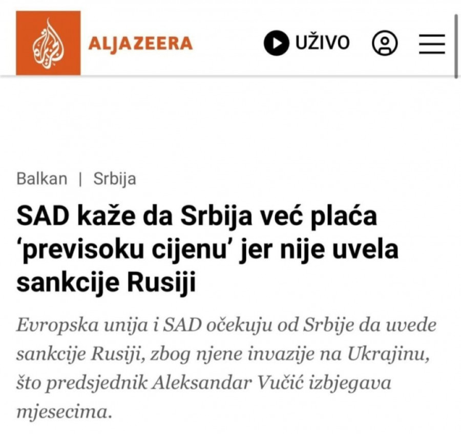 Pisanje o sankcijama Rusiji