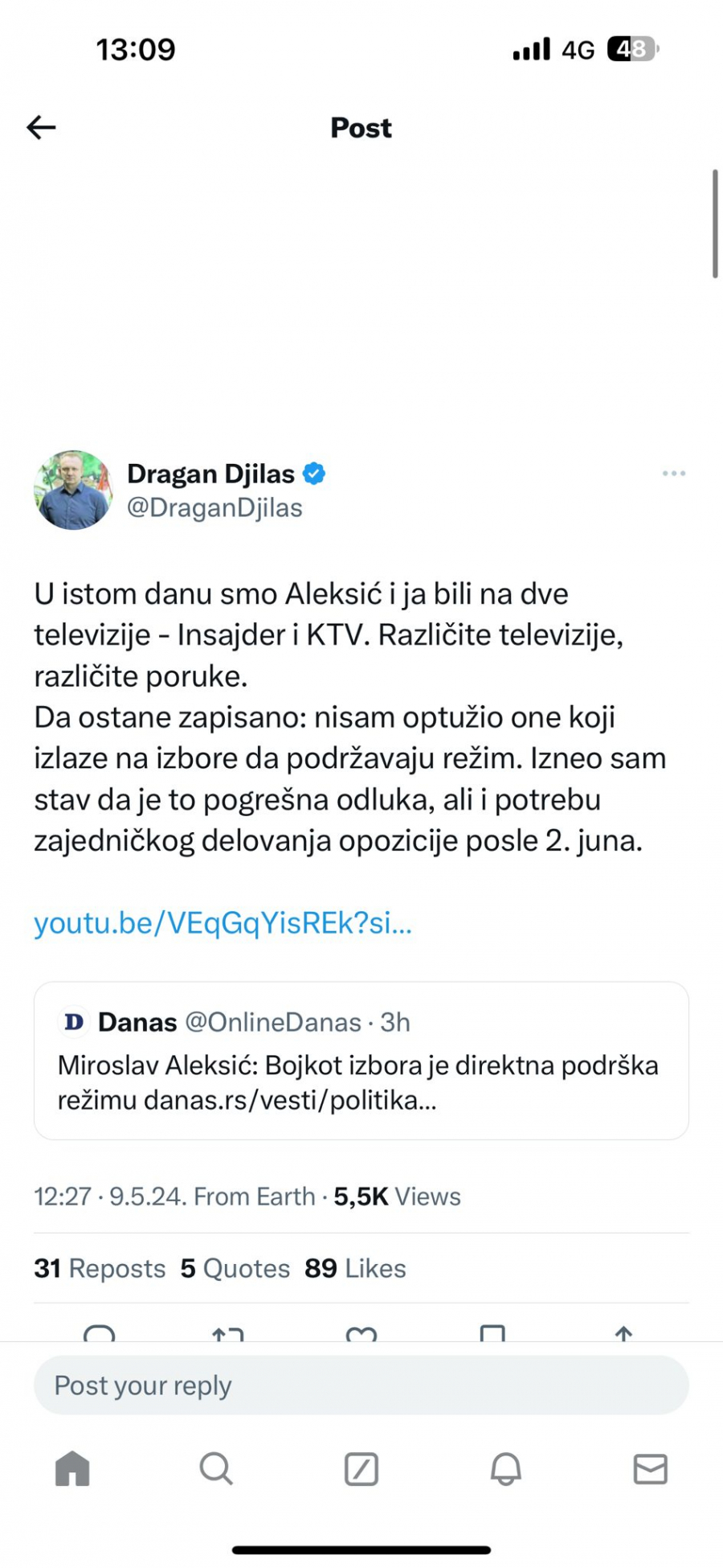 Đilas o Aleksiću