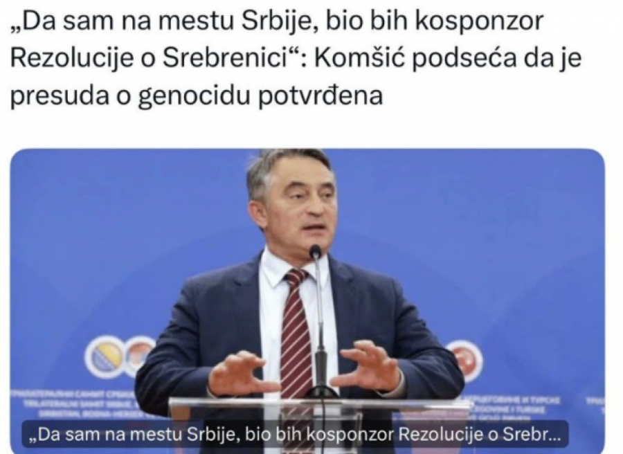 Rezolucija o Srebrenici