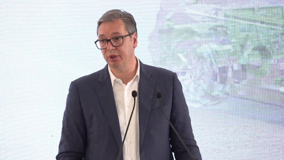 Predsednik Vučić na ceremoniji polaganja kamena temeljca nove fabrike kompanije PWO Group