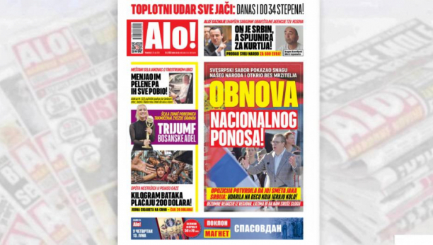 Štampano izdanje Alo! novina za 10.jun