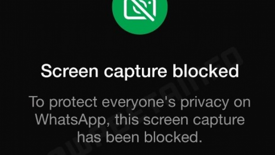 whatsapp blokira slikanje ekrana