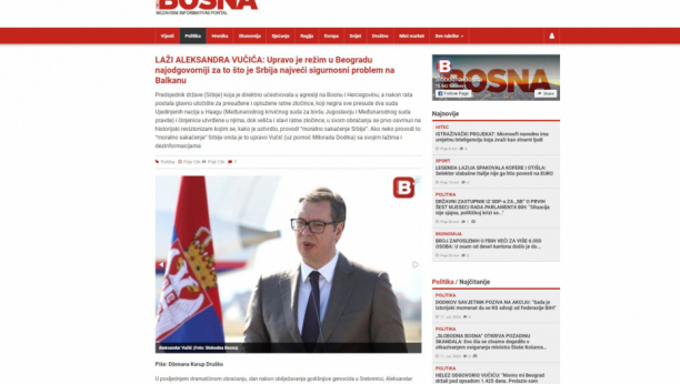 Slobodna Bosna o Vučiću