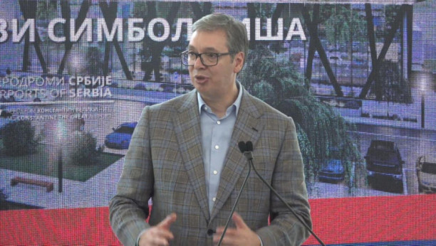 Predsednik Vučić prisustvuje ceremoniji otvaranja nove zgrade aerodroma "Konstantin Veliki" u Nišu