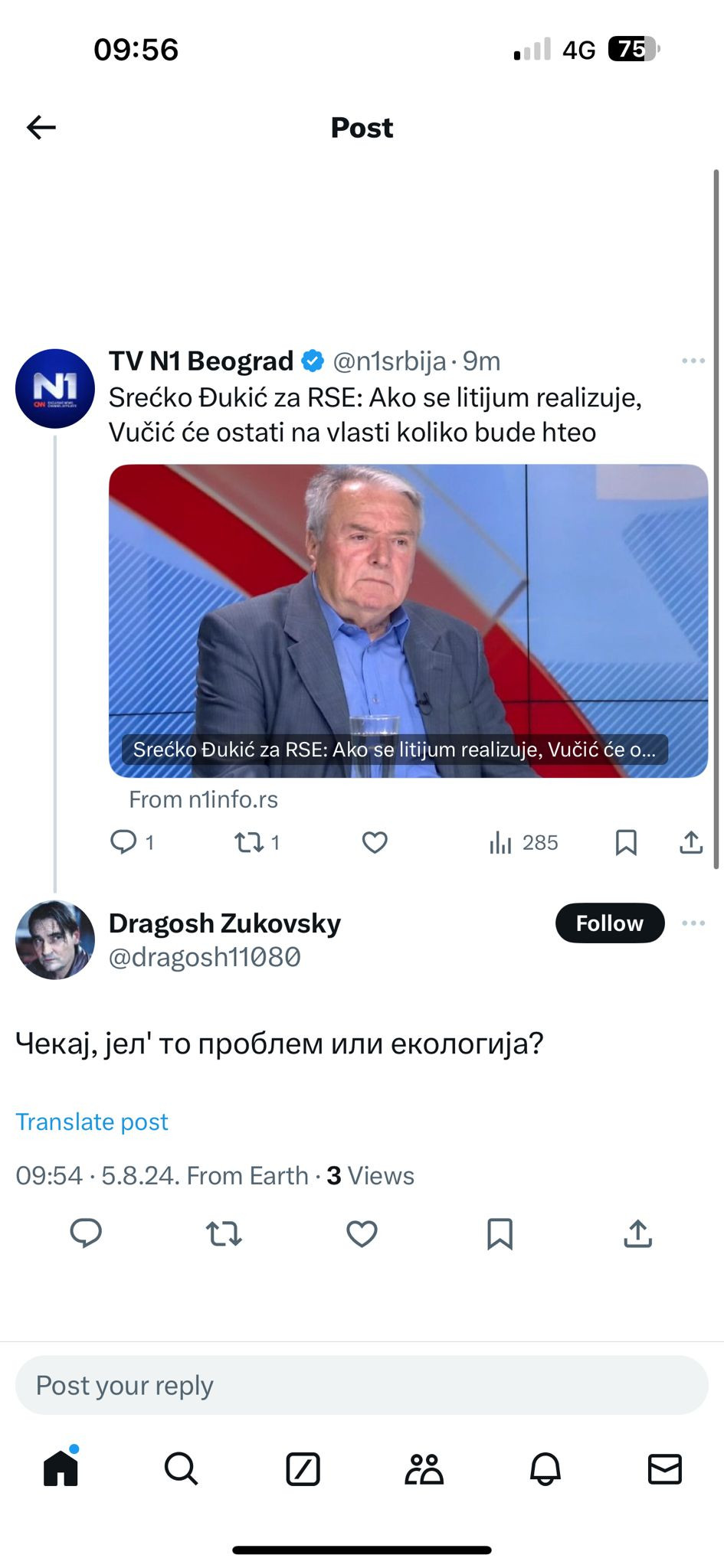 Odgovor opozicinim medijima