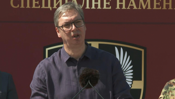 Predsednik Vučić polaže kamen temeljac za izgradnju objekta za Odred vojne policije "Kobre"