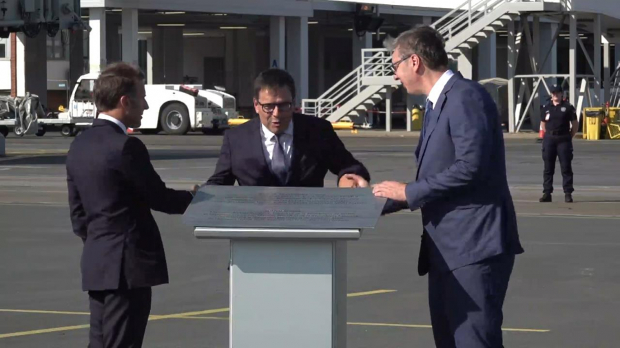 Ceremonija otkrivanja ploče povodom završetka radova na modernizaciji Aerodroma “Nikola Tesla”