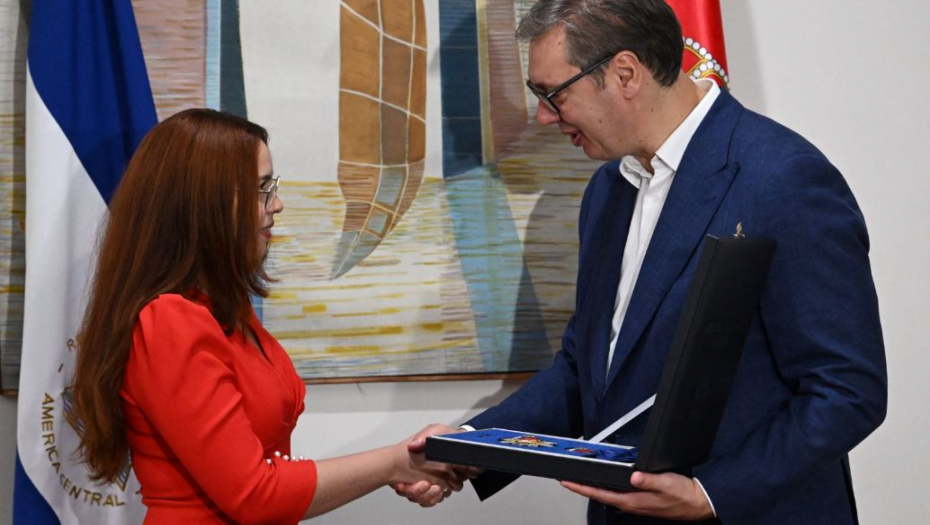 Aleksandar Vučić odlikovanje ambasadorke Nikaragve