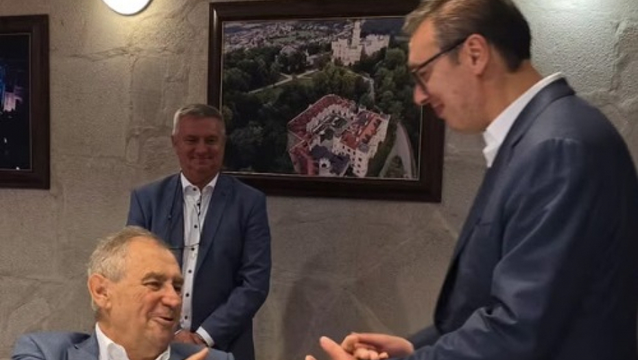 Aleksandar Vučić i Miloš Zeman