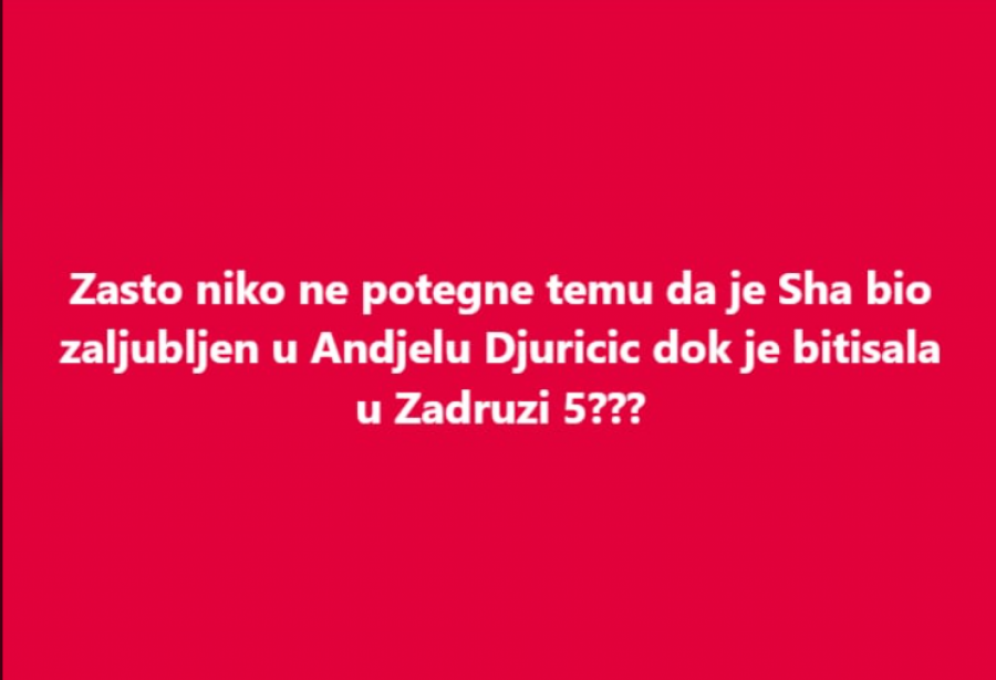 OTKRIVENO KO JE BIO POTAJNO ZALJUBLJEN U ANĐELU ĐURIČIĆ! Ovo su pokušali da sakriju, sada se sve saznalo, Gastozu neće biti dobro