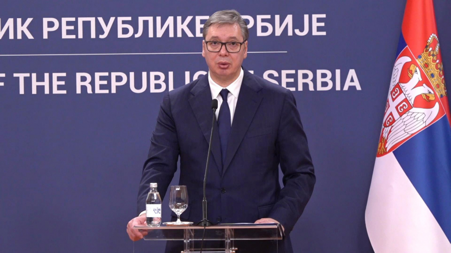 Svečeni doček Ursule fon der Lajen i izjava za medije sa Aleksandrom Vučićem