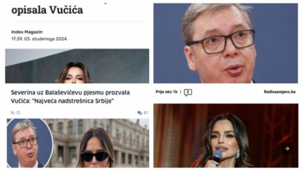 Severina Vučković o Aleksandru Vučiću u medijima