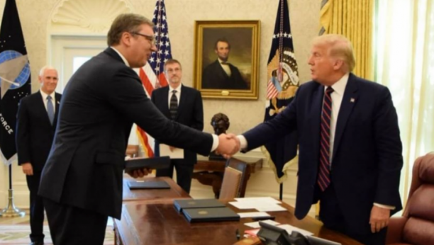 Aleksandar Vucic i Donald Tramp