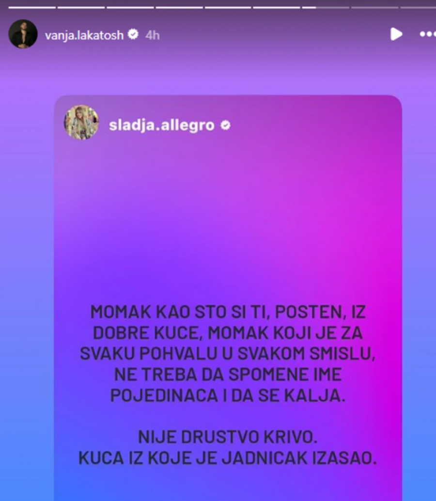 "NE TREBA DA SE KALJA IME" Slađa Alegro žestoko oplela po zadrugarima - ovo ponašanje u Eliti je navelo da reaguje javno