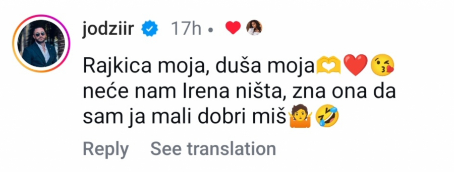 "NEĆE NAM MOJA IRENA NIŠTA, ZNA DA SAM JA DOBRI MIŠ" Javnost osuđuje oženjenog Jodžira, isplivao snimak sa drugom ženom!