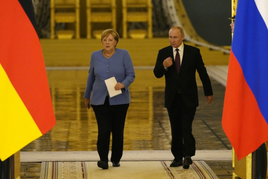 Angela Merkel i Vladimir Putin