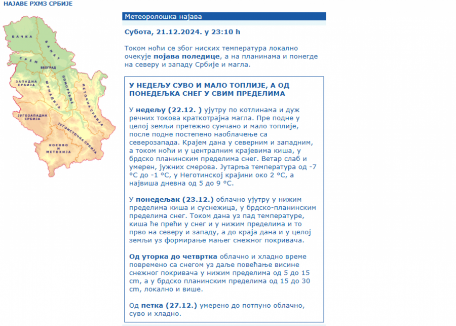 Vremenska prognoza