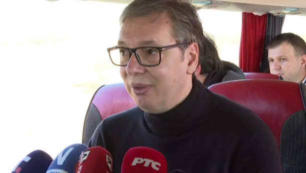 Predsednik Vučić na otvaranju deonice Kruševac -Trstenik - Vrnjačka Banja na Moravskom koridoru