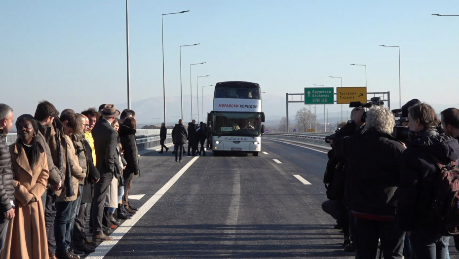 Predsednik Vučić na otvaranju deonice Kruševac -Trstenik - Vrnjačka Banja na Moravskom koridoru