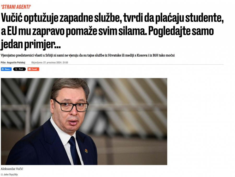 Hrvati o Vučiću