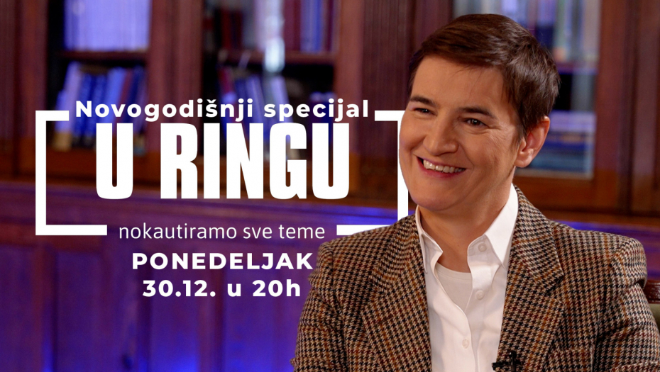 NEKA 2025. BUDE GODINA JEDINSTVA I ZAJEDNIŠTVA  Ana Brnabić U RINGU, specijalnom novogodišnjem izdanju naše emisije