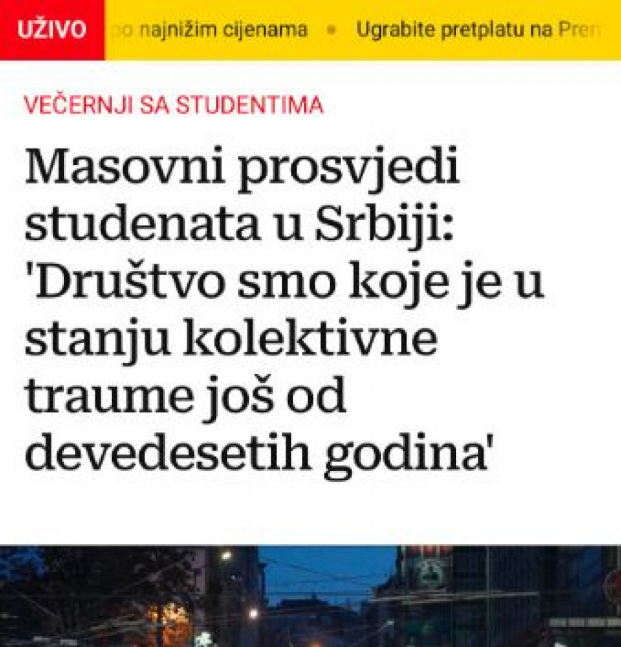 Hrvati o protestima u Beogradu