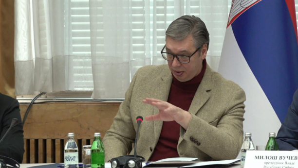 Predsednik Vučić prisustvuje sednici Vlade Srbije u Palati Srbija