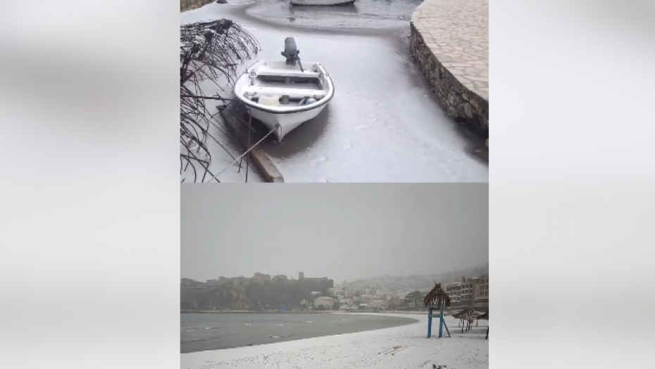 CRNOGORCIMA PAO SNEG! Ulcinj na udaru jakih orkanskih vetrova, u Podgorici oborena stabla! (VIDEO)