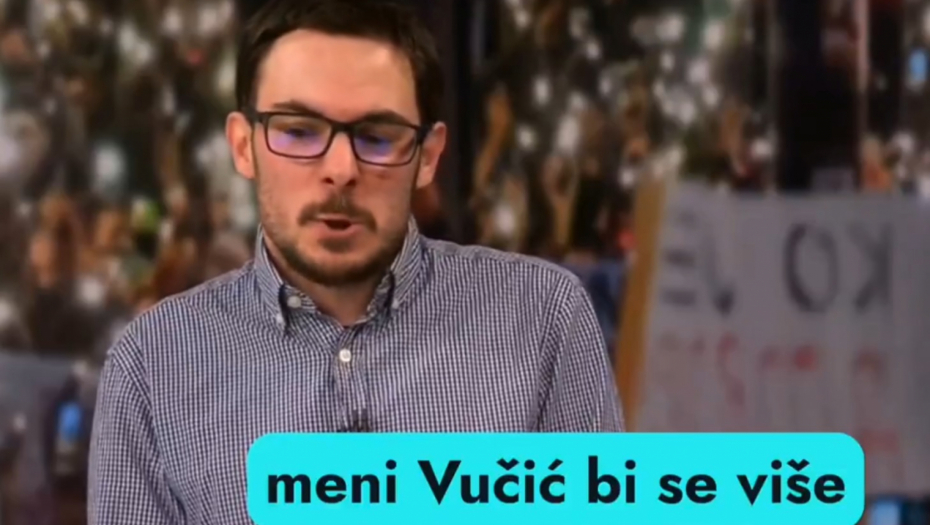 "VUČIĆ ĆE OPET POBEDITI NA IZBORIMA!" Hrvatski "novinar" koji podržava "studente" u Srbiji rasplakao Hrvatsku (VIDEO) - Alo.rs